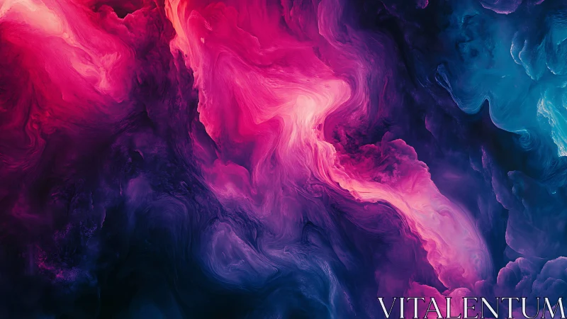 Nebulous magenta currents in high-contrast cosmic swirl.