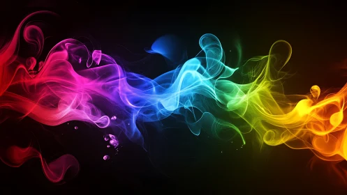 Chromatic Smoke Flow in High-Contrast Digital Abstraction.