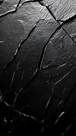 Dark fractured surface with sharp linear cracks in light.