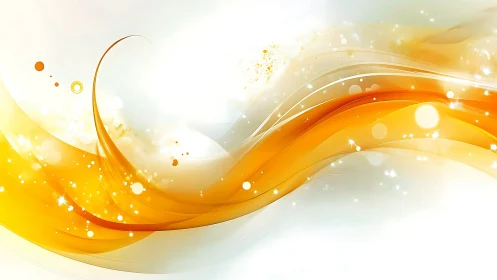 Sunlit wave ribbons curl into a glowing abstract horizon