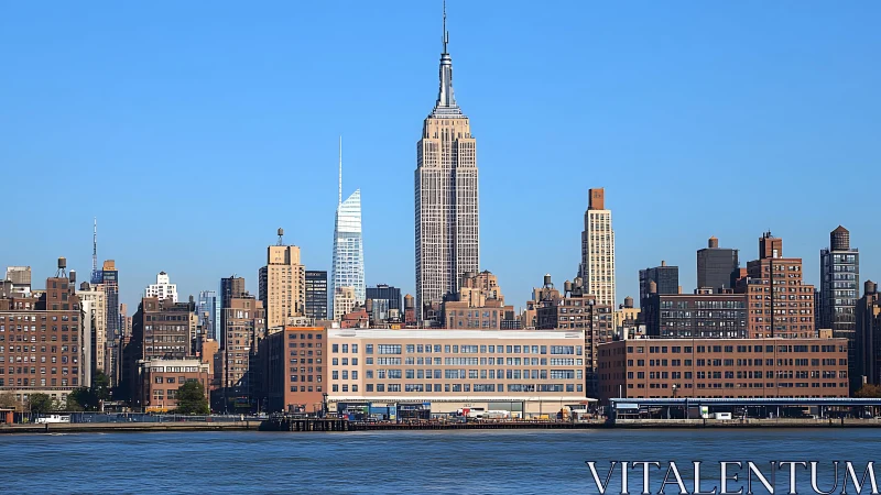 Skyline chorus stacks Manhattan towers in crisp blue daylight