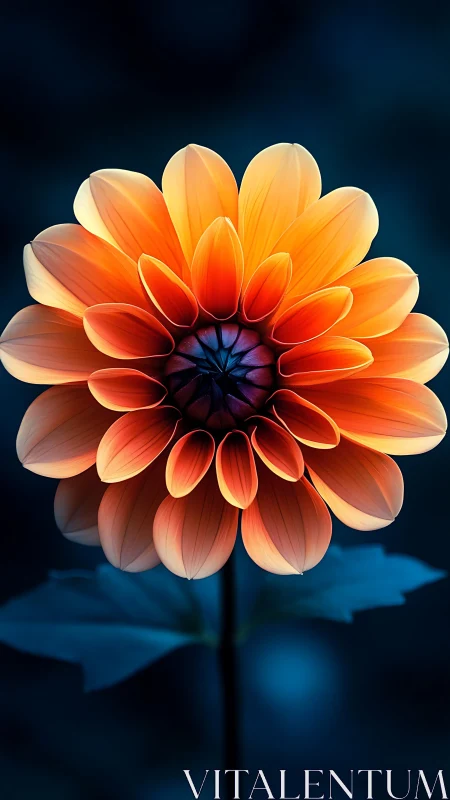 Glowing Dahlia Blooms in Radiant Warmth and Light