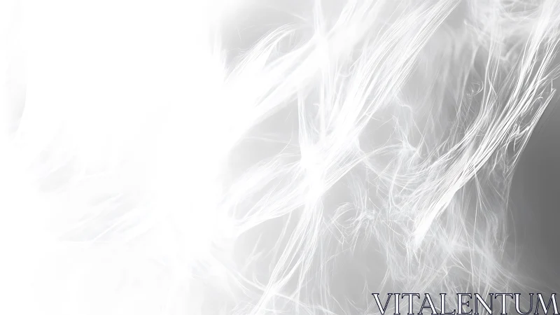Ethereal White Abstract Light Streaks on Soft Gradient Background.