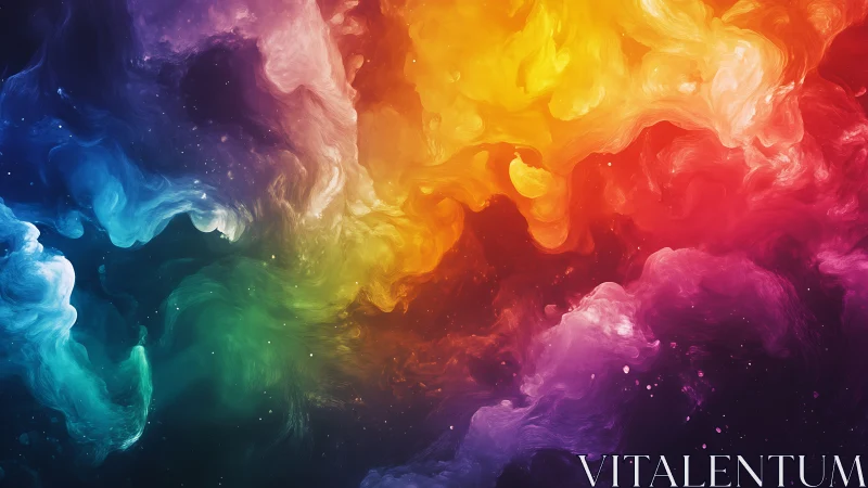 Chromatic nebula diffusion with spectral gradient dynamics.