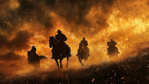 Dust-Chasing Riders Gallop Through Inferno's Veil