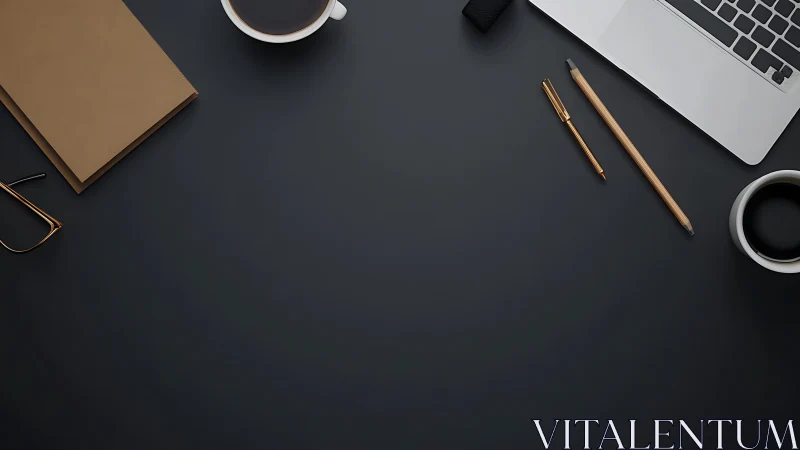 Calm workspace scene welcomes focused writing and quiet coffee