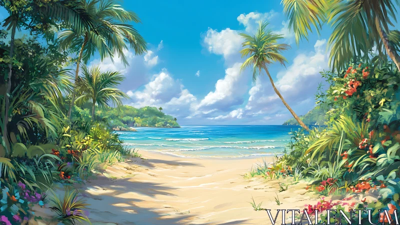 Paradise Cove: Tropical Shore Where Dreams Surrender to Endless Blue.