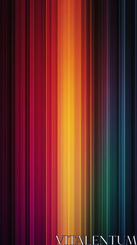 Vertical gradient stripes in full spectrum color palette.