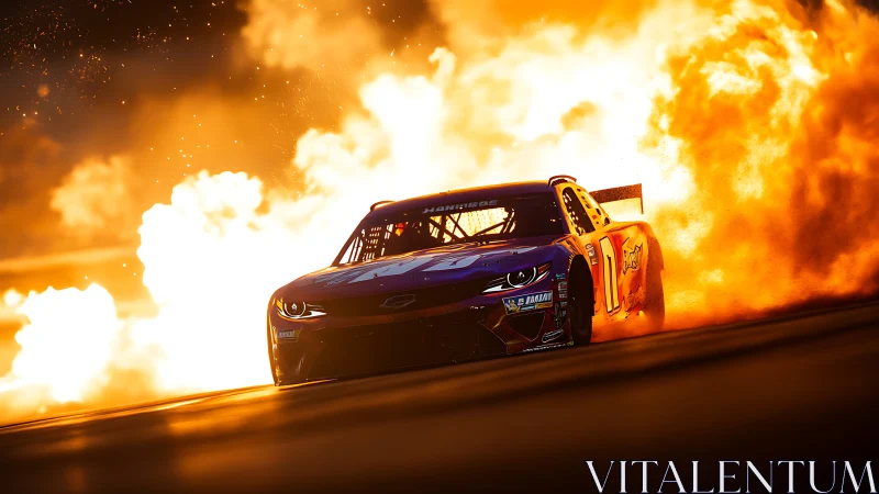High-Octane Night: Racing Through the Flames.