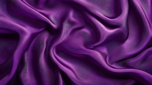 Luxurious Purple Silk in Graceful Motion and Flow.