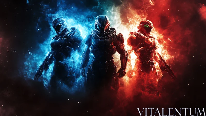 Triad of plasma guardians between ice and flame standoff.