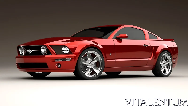 Bold red sports coupe stands ready for smooth city cruising