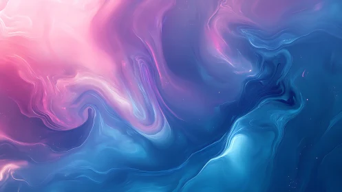Gradient fluid abstraction in pink, violet, and blue tones.
