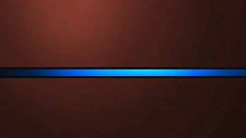 Luminous cyan data stripe bisecting textured umber field.