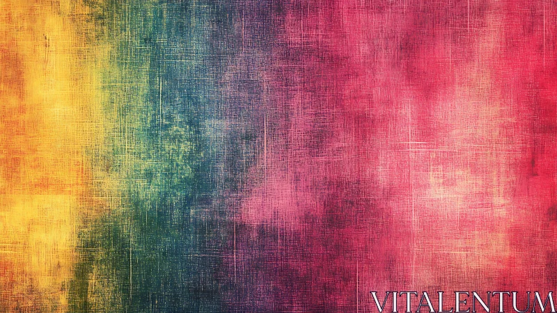 Textured multicolor gradient with crosshatched distressed surface
