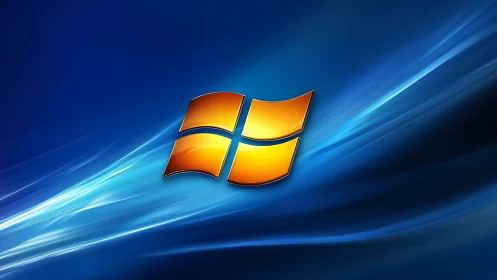 Windows Logo Surge: Digital Momentum Through Electric Blue.