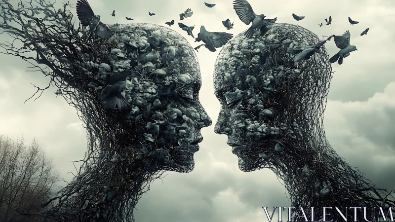 Whispers Between Two Bird-Nest Souls in Quiet Skydreams.