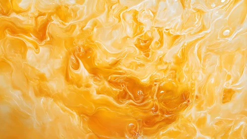 Golden liquid marble swirls create warm abstract movement