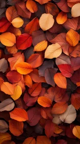 Colorful autumn leaves layered in warm seasonal tones.
