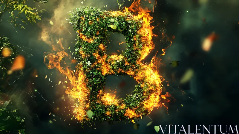 Burning Hedge Square Form in Emerald Garden.