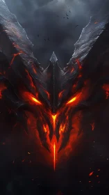 Molten demon helm carves a burning grin through stormclouds