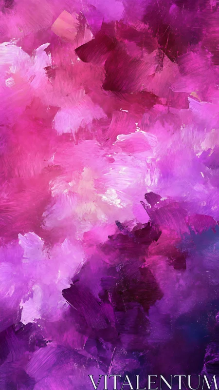 Vibrant magenta and violet abstract clouds form layered depth
