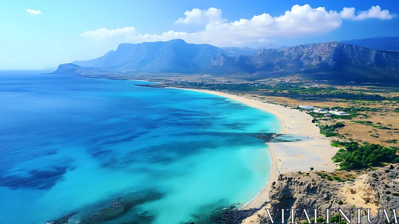 Turquoise surf curls lazily beneath stoic Mediterranean cliffs