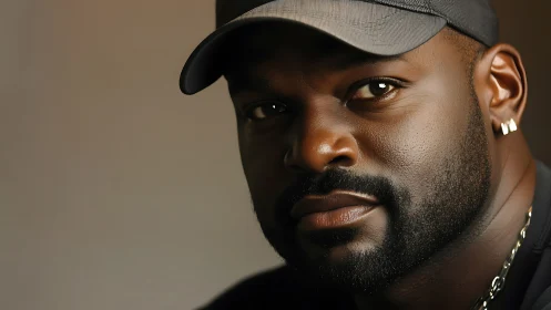 Photorealistic close-up portrait with shallow depth of field.