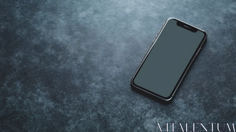 Premium Smartphone on Textured Surface. Contemporary Device Photography.