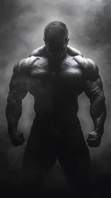 Shadow-forged titan lowers his gaze and owns the storm