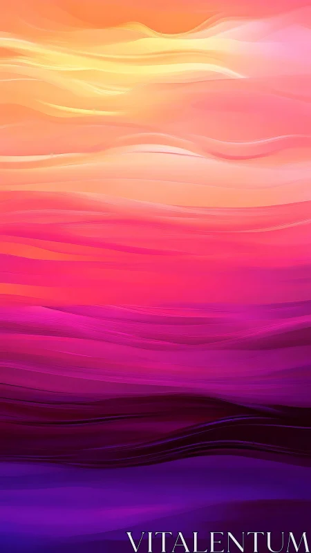Sunset currents ripple through neon pink and violet waves.