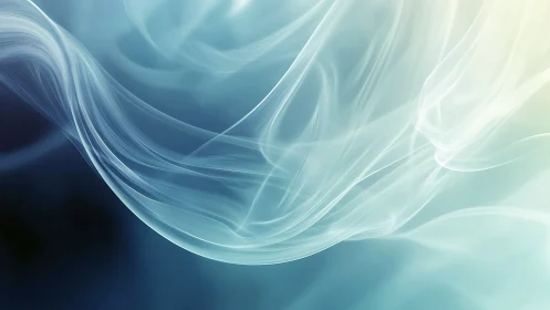 Ethereal light waves drift across a tranquil gradient.
