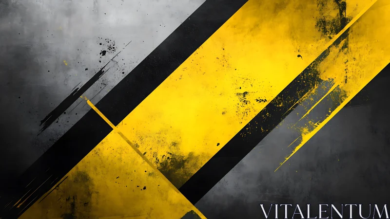 Industrial diagonal yellow and black abstract stripe composition.