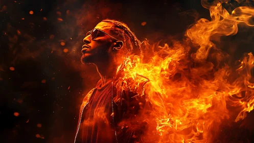 Inferno Profile: Sunglasses Defiant Against Raging Fire