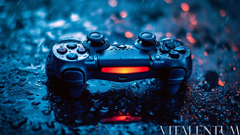 Gaming Controller Glows with Electric Energy and Style