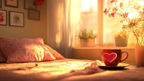 Sunlit Reverie: Love's Warm Embrace in Golden Hour Light