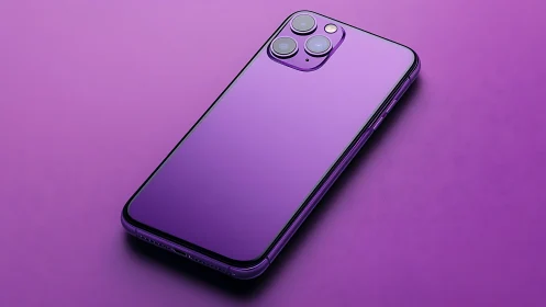 Purple iPhone 11 Pro with Triple-Lens Camera Setup.