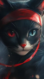 A Fearless Space Cat Ready for Adventure