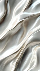 Pearlescent liquid folds with reflective metallic sheen study.