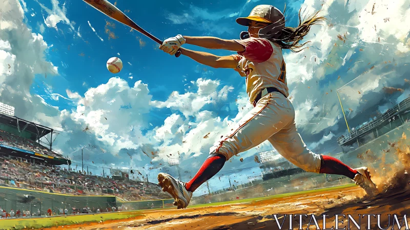 Sky-splitting slugger sends a painted fastball into orbit