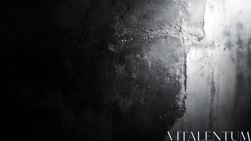 Dark textured concrete wall with strong light contrast.