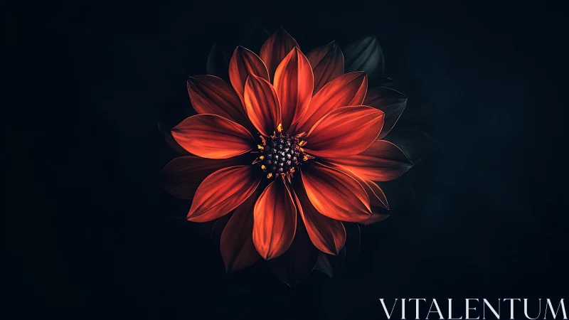 Luminous Dahlia: Radiant Macro Floral Study.