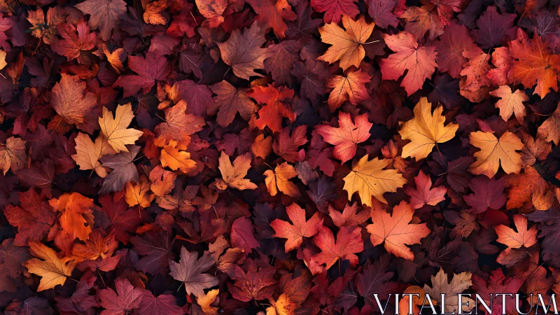 Crimson leaves whisper quietly across autumn&rsquo;s twilight floor