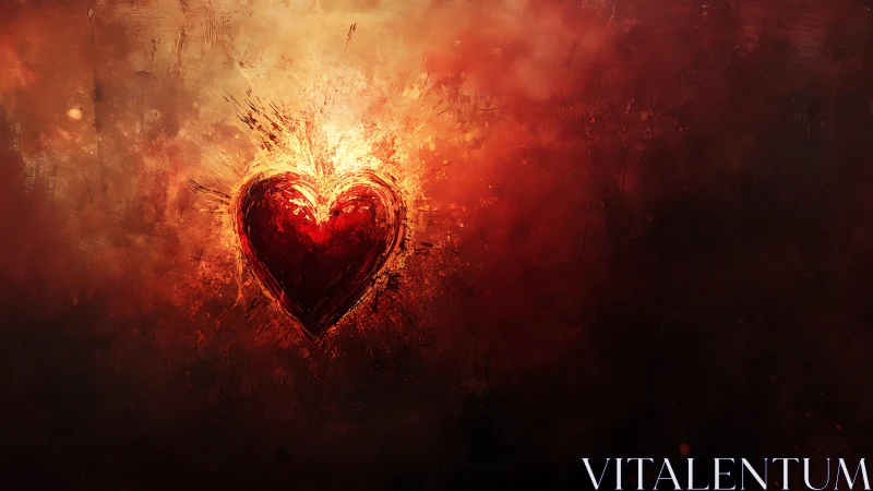 Burning Heart Ignites Against Darkness. Passion Unleashed.