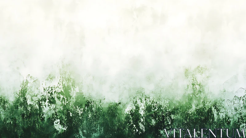 Green and white abstract textured gradient background art.