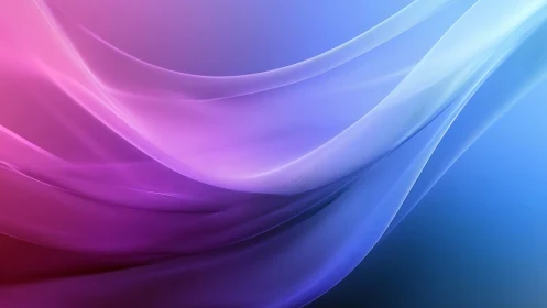 Silken light waves sweep across a vibrant gradient sky