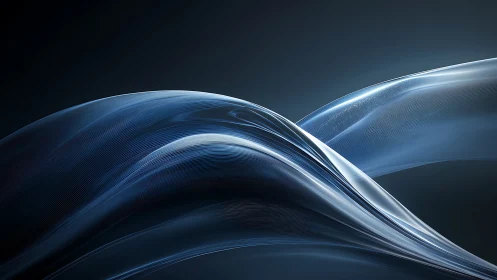 Silken waves of light gliding across a midnight horizon.