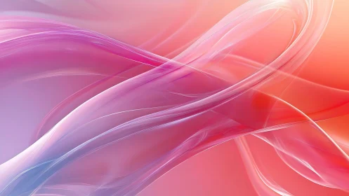 Soft pink waves of light swirling in a dreamy embrace.