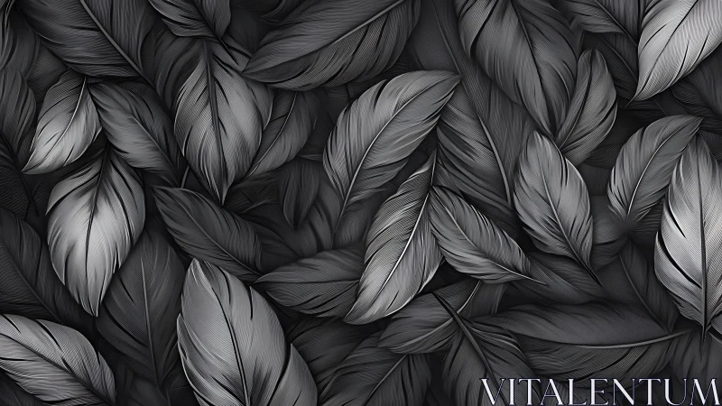 Monochrome overlapping leaves form a dense uniform surface