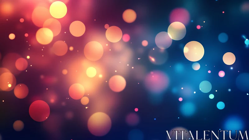 Vibrant bokeh light circles abstract background in vivid colors.